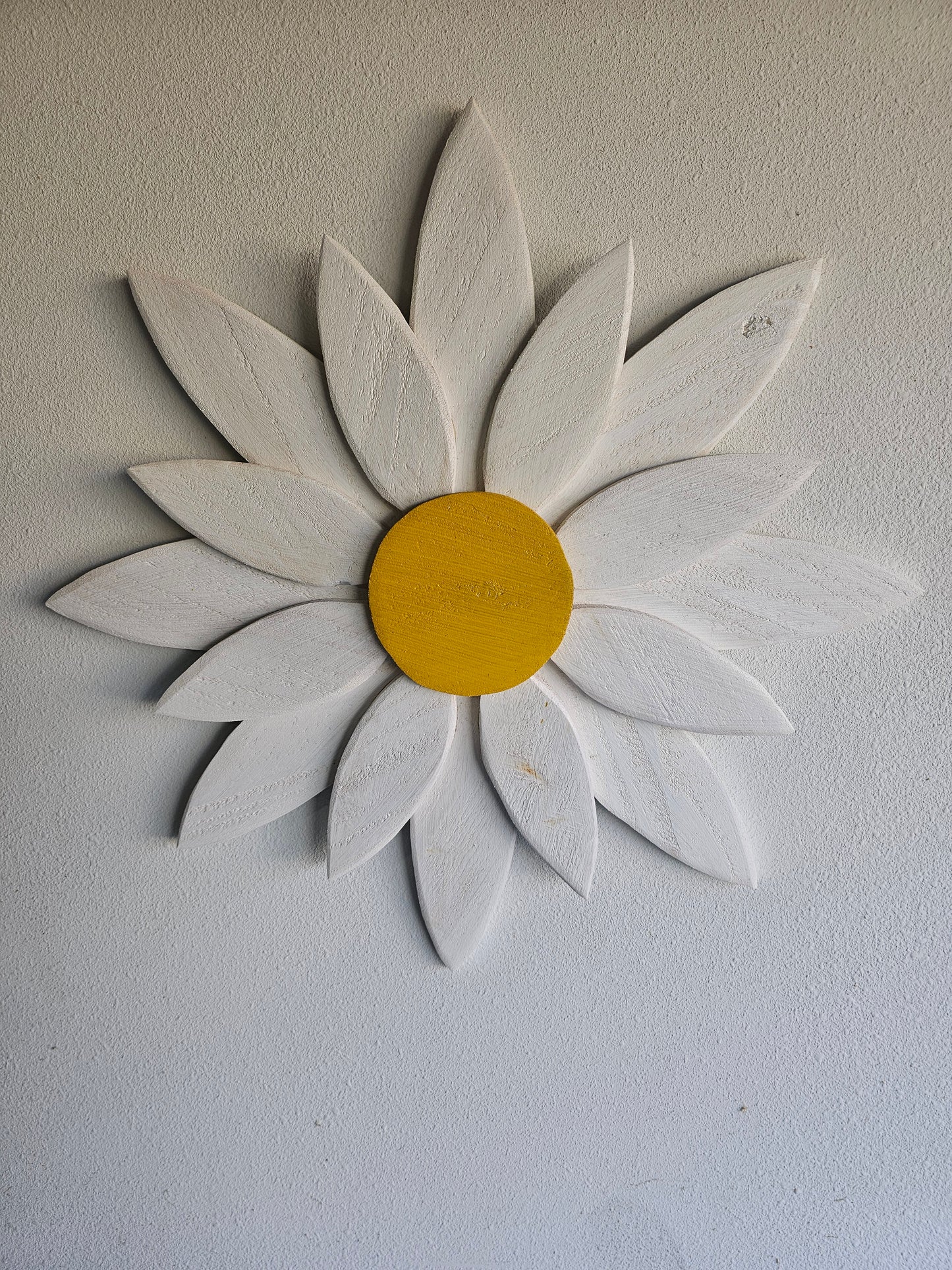 Large Wood Flower Wall Art
