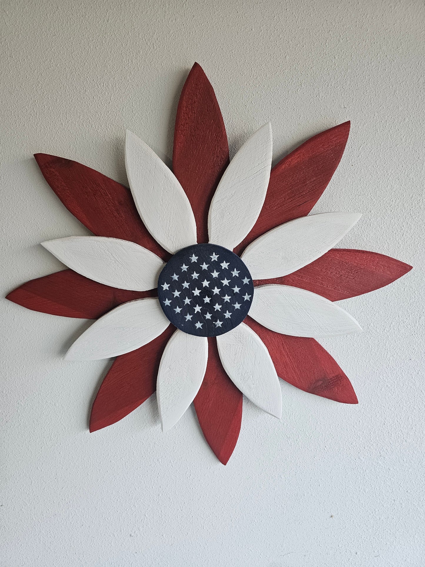 Large Wood Flower Wall Art